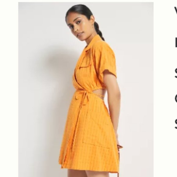 ANTHROPOLOGIE V-Neck Wrap Mini Dress - Picture 5 of 5